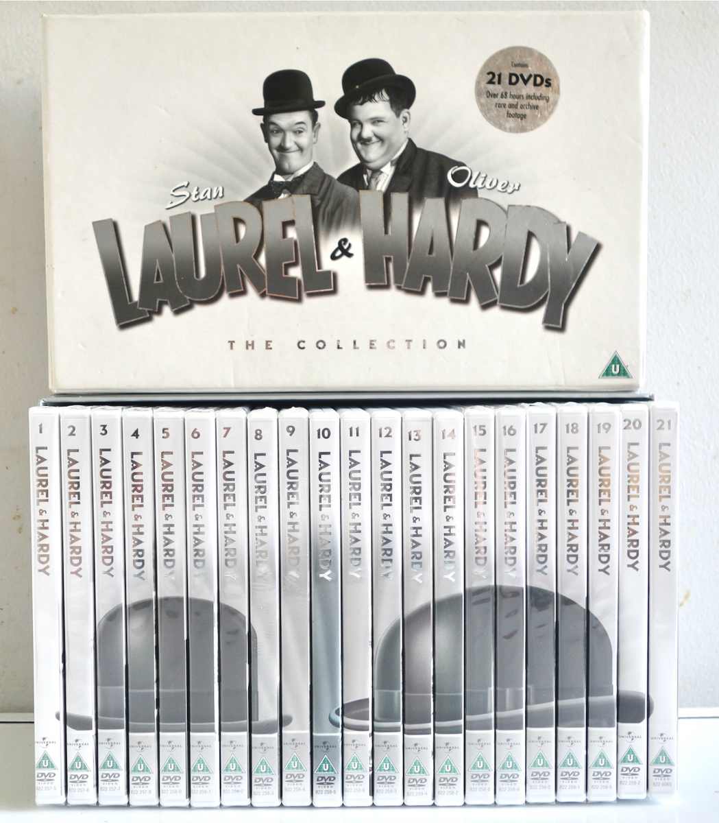 LAUREL & HARDY THE COLLECTION 21 DVD BOX SET - OVER 68 HOURS OF