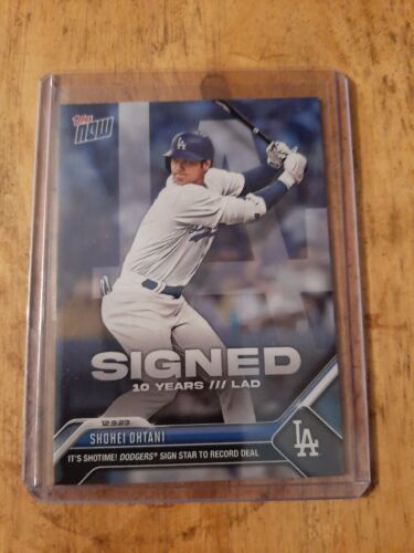 baseball card 2023 Topps Now SHOHEI OHTANI #OS-21 SIGNED 10 years /