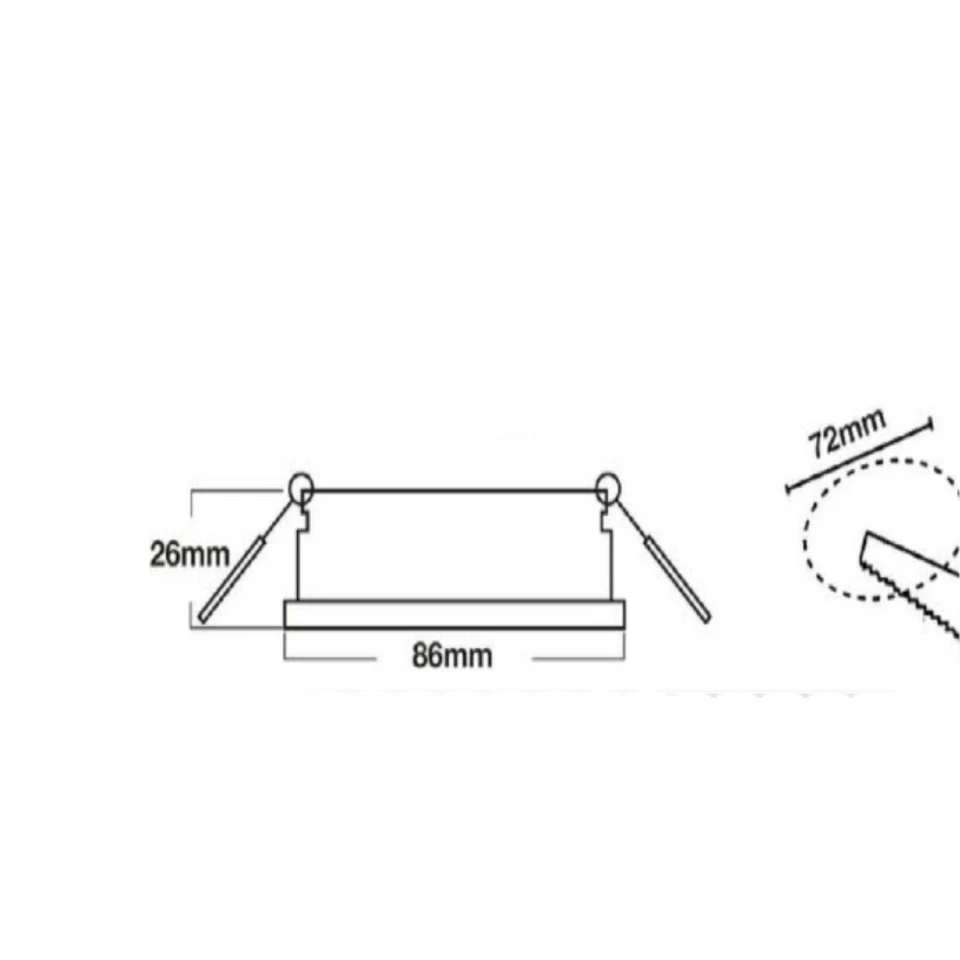 PORTAFARETTO FARETTO PER GU10 AD INCASSO GU10 ARGENTO FORO 70mm ORIENTABILE 220V - Immagine 2 di 2