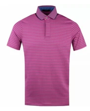 Greyson Golf Shirt Polo Crow Large Purple Pink Ruby Martin NWT MSRP $90
