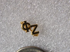 Gold Tone Phi Zeta Fraternity Sorority Chapter Guard Pin