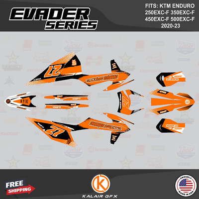 Graphics Kit for KTM 250EXC-F 350EXC-F 450EXC-F 500EXC-F 2020-23 Evader-OrgShift