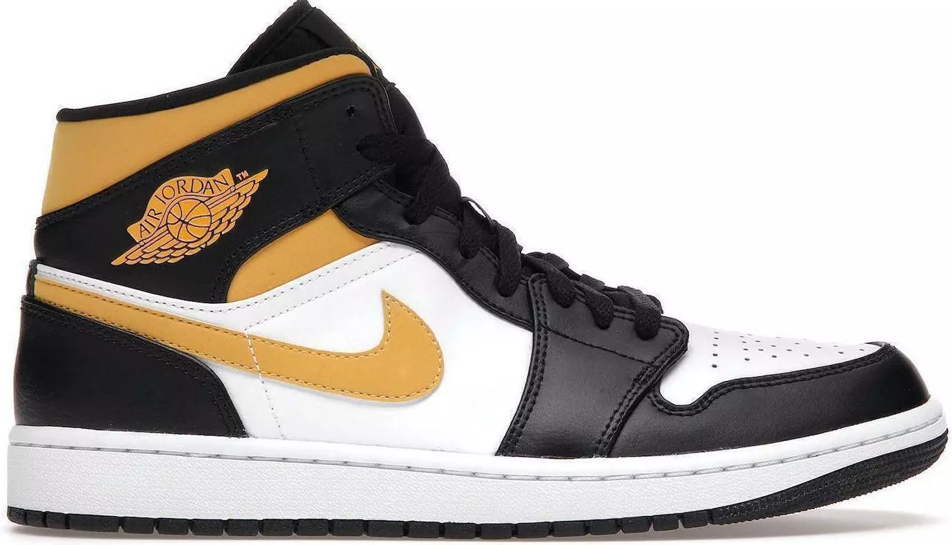 Jordan 1 Mid White University Gold for Sale | Authenticity