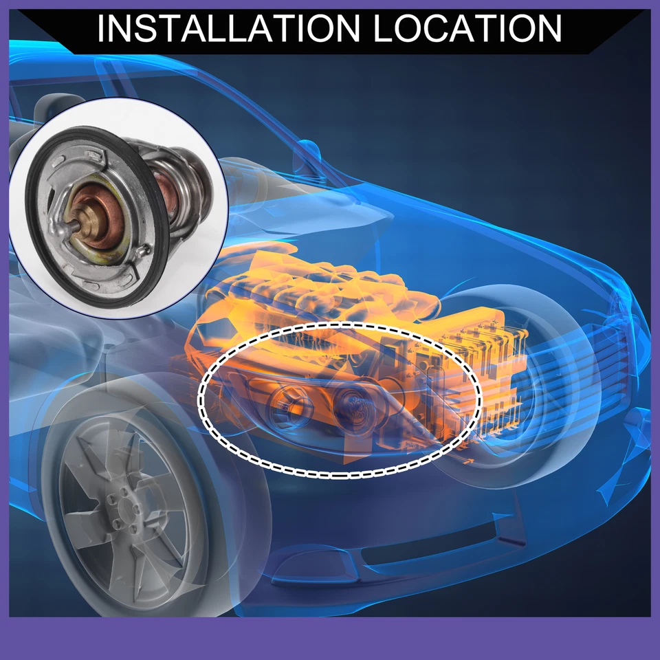 No.9091603084 Car Thermostat Single Custom for Toyota Corolla 1.8L 2000-2019 - Image 2 of 4