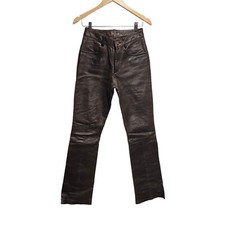 VINTAGE WILSON'S MAXIMA BROWN LEATHER PANTS 4 WESTERN LONG