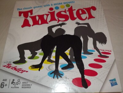 2008/2012 TWISTER DAS SPIEL, DAS DICH IN KNOTEN BINDET VON HASBRO MIT 2 WEITEREN FILMEN