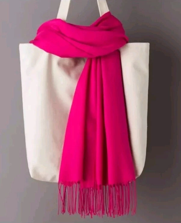 Winter Plain Women Long Soft Pashmina Cashmere Wool Shawl Scarf Muffler - Image 2 of 4