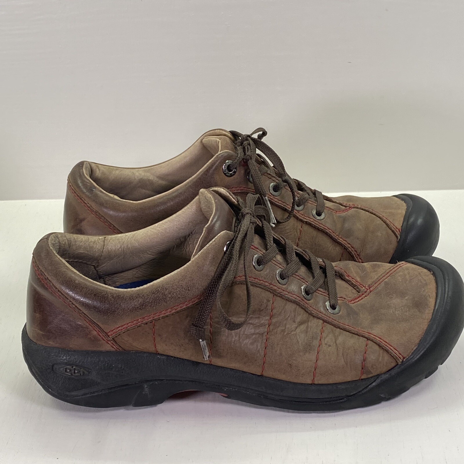 Scarpe da trekking Keen Presidio in pelle marrone donna 9 sneakers basse casual stringate