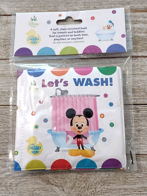 Disney Baby Mickey Mouse Squishy Bath Time Bubble Book 