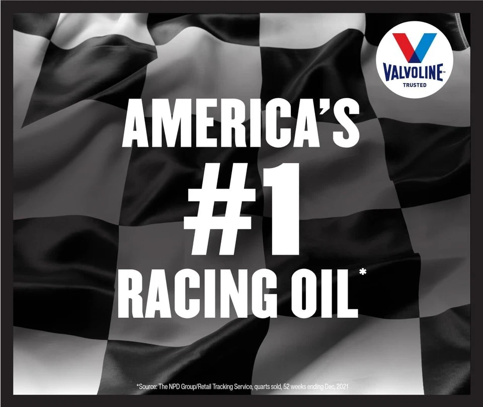 Pack of 6 Valvoline VR1 Full Synthetic Racing Oil SAE 10W-30 Motor Oil, 1 Quart - Image 3 of 4