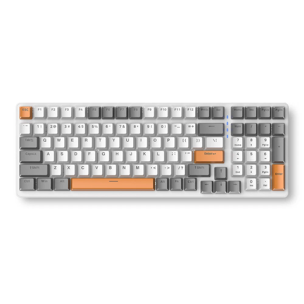K3 100-Key Mechanical Gaming Keyboard with RGB Backlight, Red/Green Switches