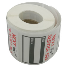 300 2"x2" US Oil Change Service Reminder Stickers Window Lite Sticker Pack