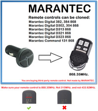 Marantec Digitale D323 868 Telecomando Universale Duplicatore 868.35MHz