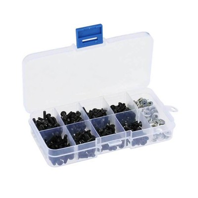 340pcs Screw Box Kit (M3, Hex Flat & Buttom Head)& M3 M4 Bolts For HSP RC Car h