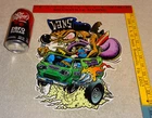 VINTAGE RAT FINK OFF THE WALL CUSTOM GREEN VAN METAL MONSTER GASOLINE & OIL SIGN