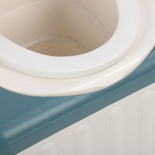 Portable Toilet Odor Proof Foldable Bedside Commode Chair With Armrests For DGD - Picture 13 of 24