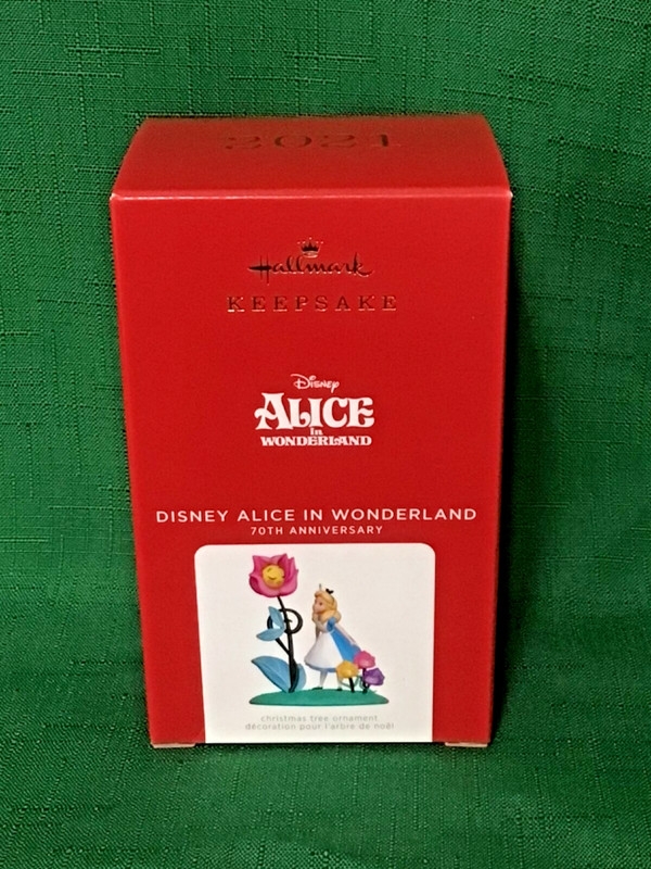 New Hallmark Ornament 2021 Disney Alice in Wonderland 70th Anniversary Lmtd. Ed