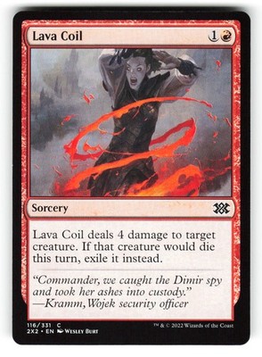 Lava Coil #116 (NM) (Non-Foil) (C) (2X2) Magic MTG