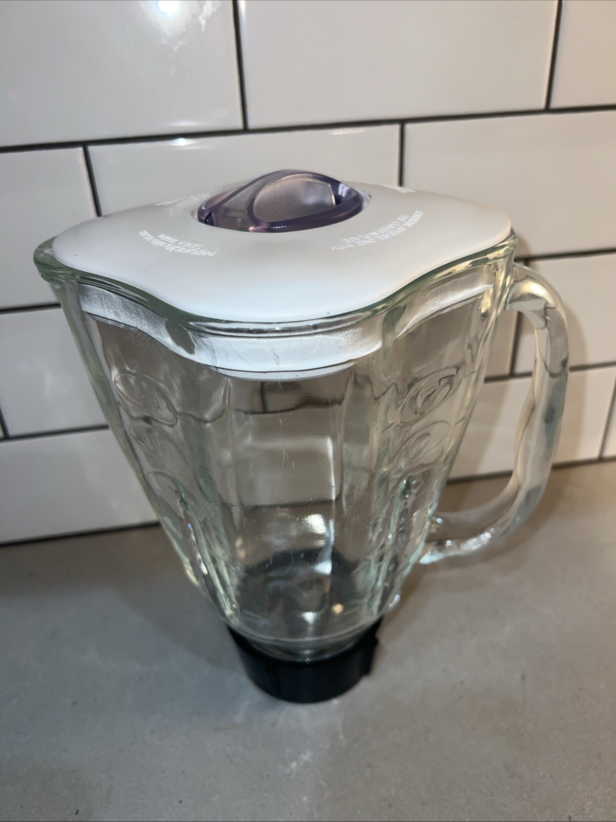 Oster Blender Replacement Jar Pitcher Glass 5 Cup 1.25L With Lid And Cap