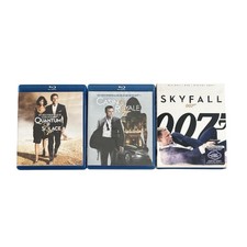 James Bond 007 Daniel Craig Blu-ray Lot of 3 Movies Casino Royal Skyfall Quantum