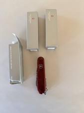 Lotto di 3 Victorinox Spartan Multiutensili, 3-1/2" Manico Traslucido Rubino 53351
