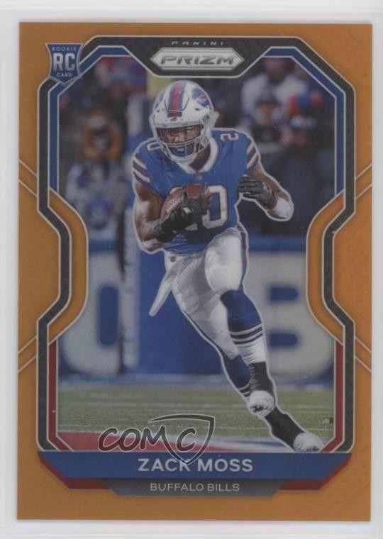2020 Panini Prizm Rookie Orange Prizm 75/249 Zack Moss #311 0g27