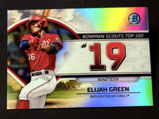 2023 Bowman Chrome REFRACTOR BOWMAN SCOUTS TOP 100 #19 Elijah Green, item 1