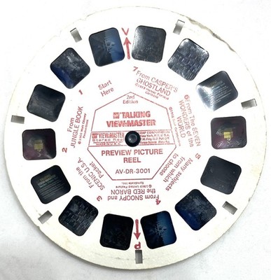 Vintage TALKING View-Master Stereo Viewer w/Original Box & Reel