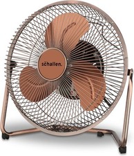 Image of Schallen Copper Metal High Velocity Cold Air Circulator Adjustable Floor Fan wit