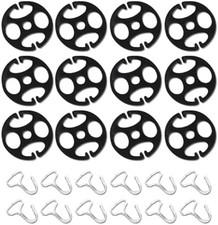24PCS Car Seat Cover Plum Plate Metal Hooks, 12 Metal Hooks Set Locking Clip Pla