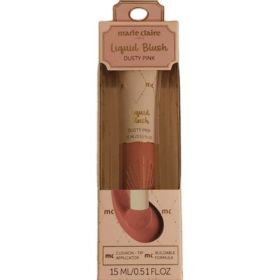 Marie Claire Liquid Blush Soft Pink Cushion Tip Buildable Formula Lightweight