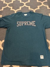 supreme arc logo shirt teal large