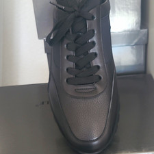 Schwarz Wolf Herren Sportschuh Sneaker Low Top Schnürung Leder Schwarz EU …