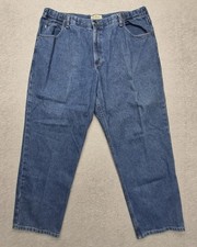 L.L. Bean Comfort Waist Jeans Mens 40x30 Blue Denim Classic Fit Straight Leg