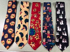 Save The Children set of five Ties Neckties Silk Poly