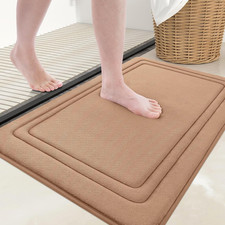 Memory Foam Bath Mat Rug 24X16, Ultra Soft, Non-Slip and Absorbent