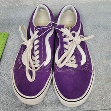 Vans Old Skool Purple Suede Canvas Low Top Skate Shoes Mens 6.5 Womens 8.0