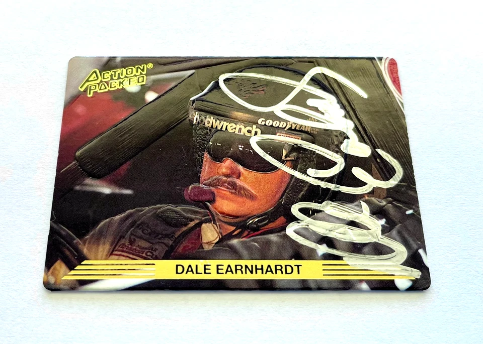 Dale Earnhardt NASCAR 1993 Action Packed #171 Autographed Signed - Image 3 of 4