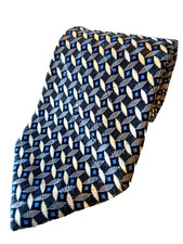 Ermenegildo Zegna Jacquard Exclusive Design Silk Neck Tie Made In Italy 61 x 4