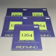 FABRIANO 5 PACK I264 Drawing Paper Pads 11" x 14" ITALY 50 Sheets 250 TOTAL 