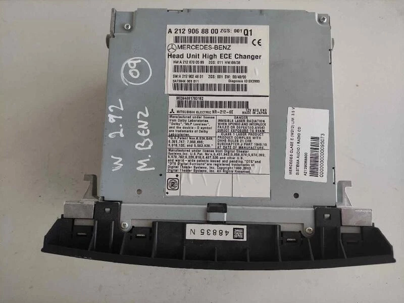 A2129068800 audio system für MERCEDES-BENZ CLASE E (W212) LIM. 300 2009 95073 - Bild 2 von 4
