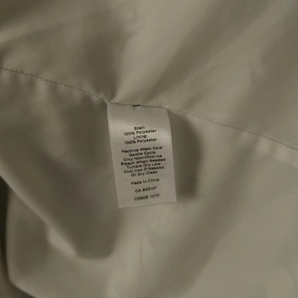 Talbots Shirt Women 2XP Black White Floral Bell Ruffle Sleeve Sheer Lined Blouse - Image 4 of 4