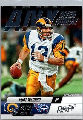 2022 Panini Prestige #7 Kurt Warner Any Given Sunday