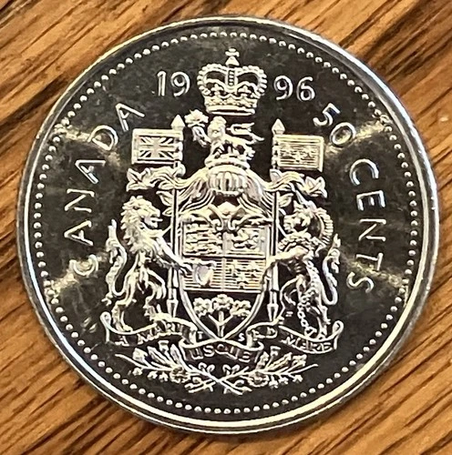 1996 Canada 50 Cents — photo from the most recent tracked eBay sale