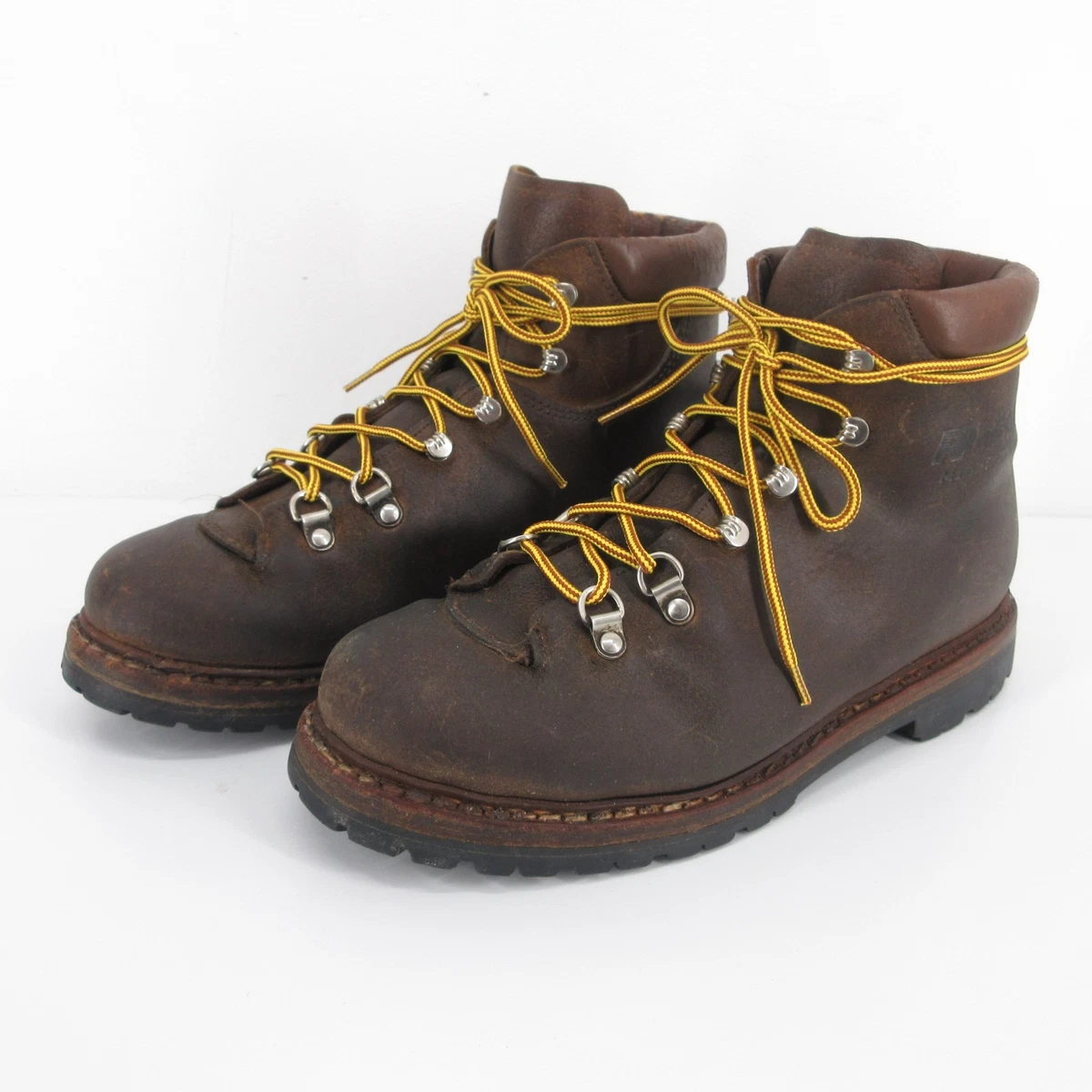 Vintage Vendramini Boots Mens 8 Hiking Mountaineering Leather Made In Italy Mens Vintage Mountaineering Boots for sale - eBay main image 2