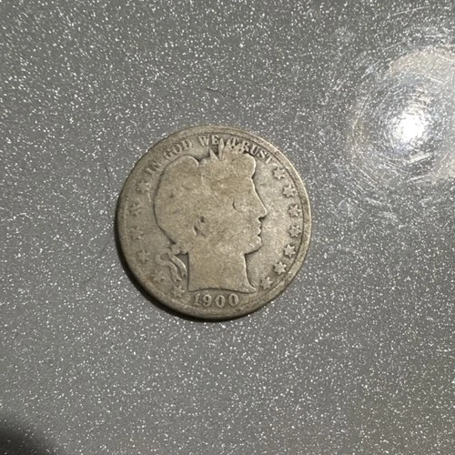 1900 Barber Half Dollar Silver 50C Circulated US Coin Business Strike