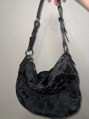 Coach Black Signature Hobo Bag for sale - eBay