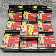 Self Adhesive Door Sweep Draft Stopper White Door Bottom Seal Lot of 10