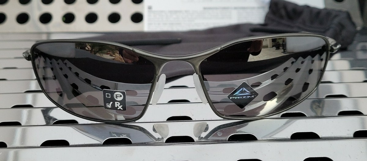 New Oakley WHISKER 4141-0160 Sunglasses Satin Carbon w New Oakley WHISKER 4141-0160 Sunglasses Satin Carbon w