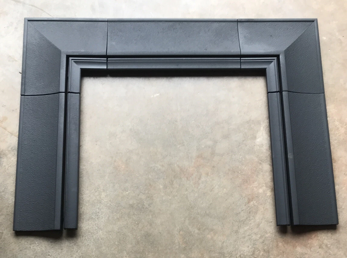 Hearthstone Morgan 8470 Cast Iron Fireplace Insert Surround - Black Matte |  eBay